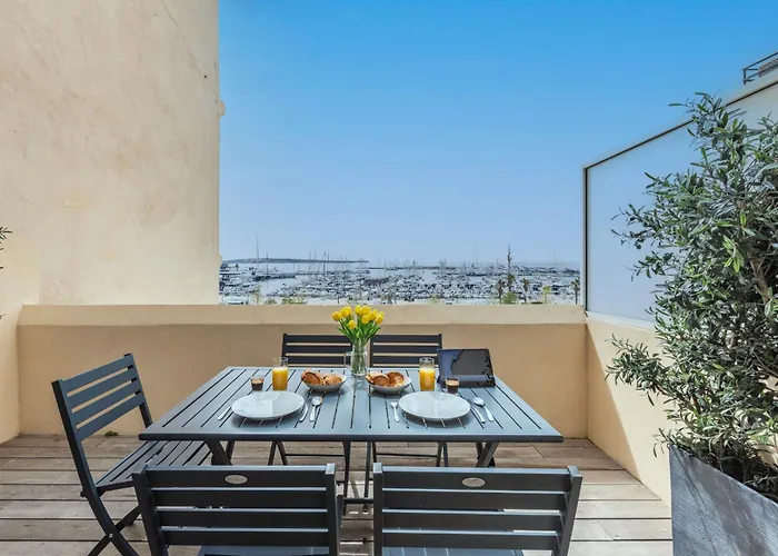 Luxueux 3 Terrasse Vue Mer, Felix Faure- Forville A3b047 *